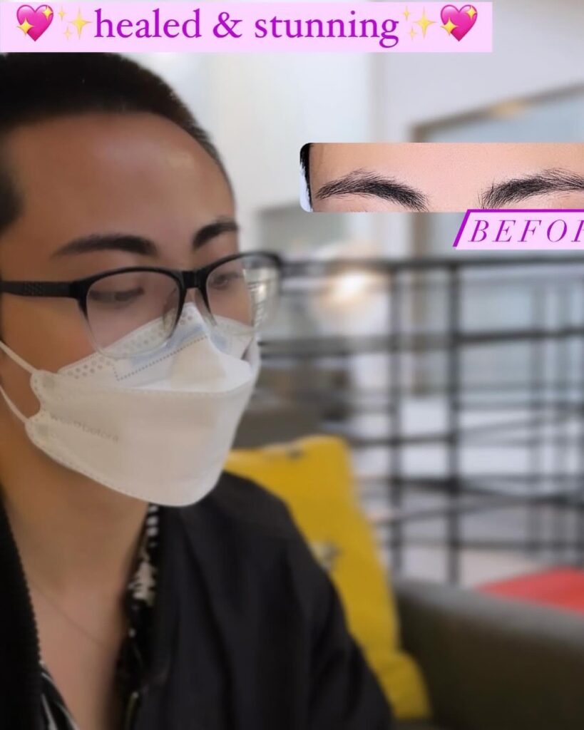 Ombré powder brows in St. Louis by Saint Brow